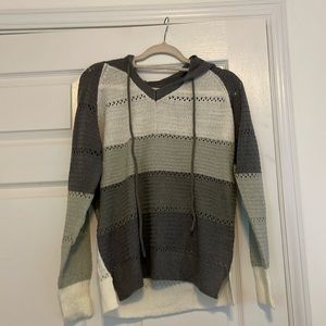 Gray and Cream pullover